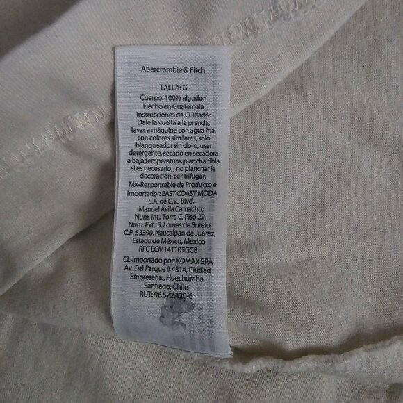 Abercrombie & Fitch Premium The White Lotus Cream Graphic Tee Men's Size Large - Picture 16 of 16